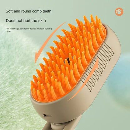 3 In 1 Cat Steam Brush for Massage+Pet Grooming Comb+Hair Removal Comb™ - Choice Paradise